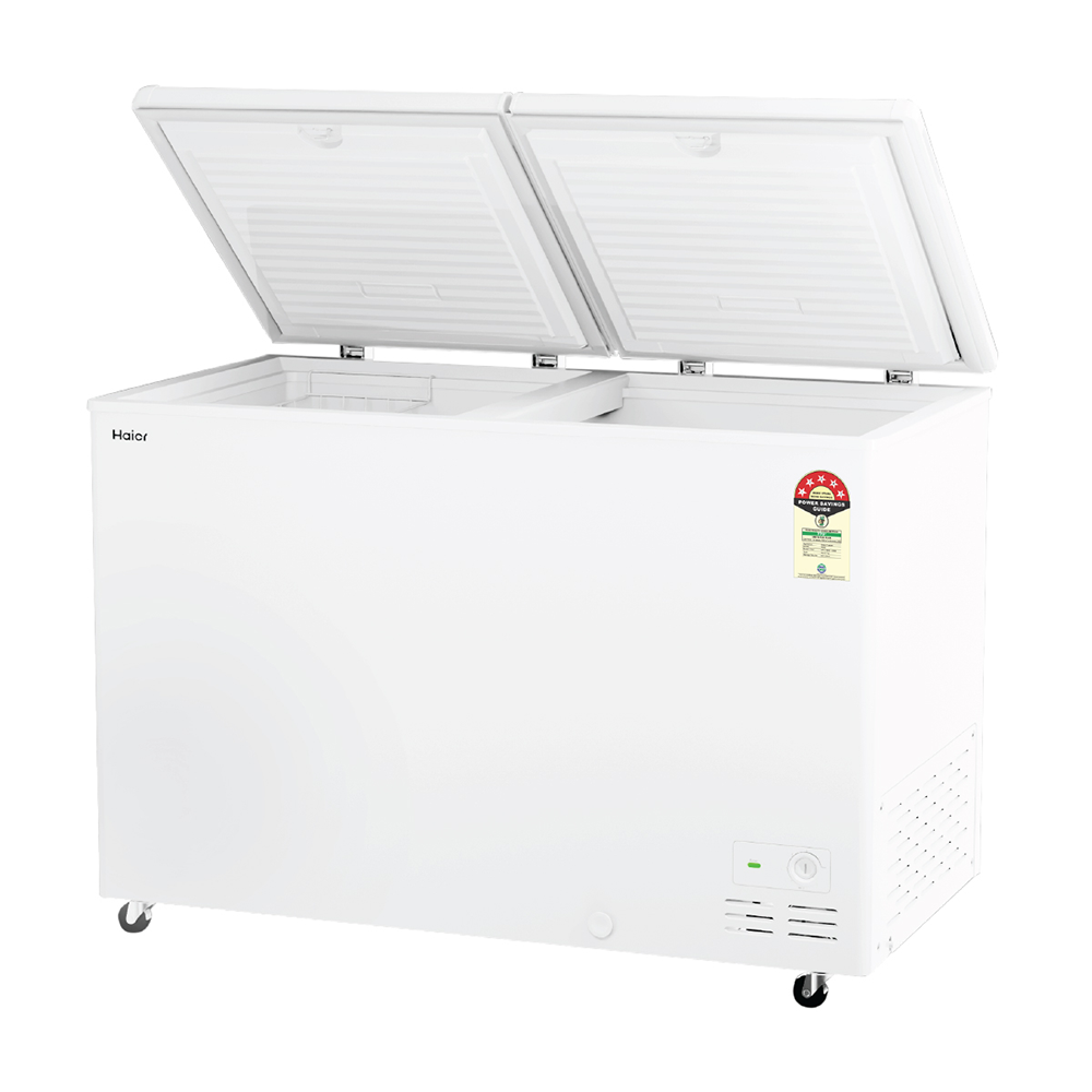 Haier Deep Freezer 500L, Hard Top Convertible Double Door (White)